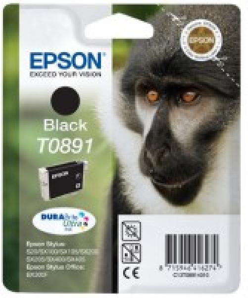 Čierny atrament EPSON Stylus "Monkey" S20/ SX100/ SX200/ SX400 (T0891) - čierny