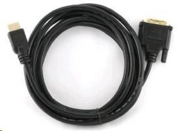 GEMBIRD HDMI - DVI 3 m kábel (M/ M,  DVI-D,  Single Link,  pozlátené kontakty,  tienený)1