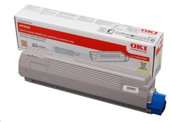 Toner OKI pre MC860<>br> <b>Kapacita:</b> 10 000 strán za minútu pri 5 % pokrytí.