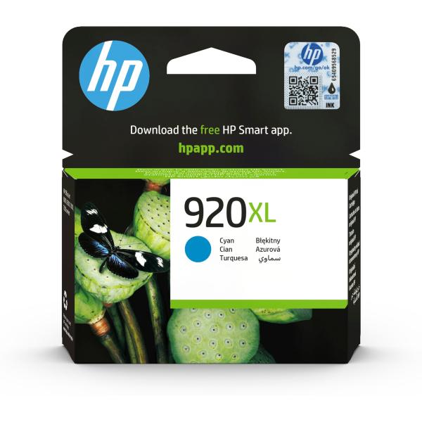 HP 920XL Cyan Ink Cart,  6 ml,  CD972AE (700 pages)