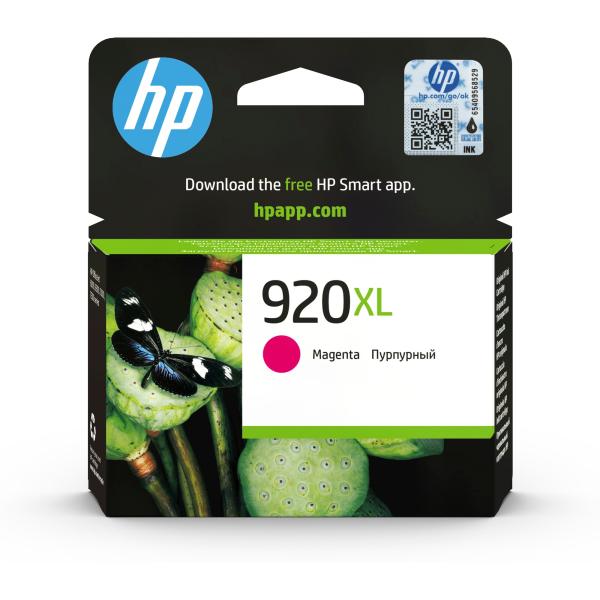 HP 920XL Magenta Ink Cart,  6 ml,  CD973AE (700 pages)