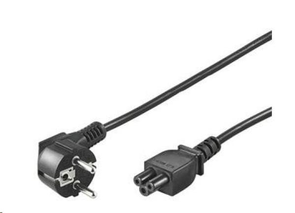 PREMIUMCORD 230V napájací kábel pre NTB (3pin,  Schuko,  trojlístok) 5m