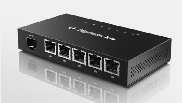 UBNT EdgeMAX EdgeRouter X SFP [880MHz dvojjadrový procesor,  256MB RAM,  EdgeOS,  5 gigabitových portov s PoE,  SFP]