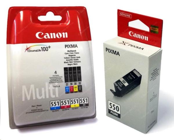 Canon BJ CARTRIDGE PGI-550/CLI-551 PGBK/C/M/Y/BK/GY Multi Pack