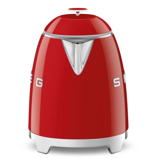 Smeg KLF05RDEU mini rychlovarná konvice,  0, 8 l /  3 šálky,  1400 W,  styl 50. let,  červená1