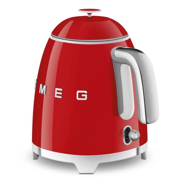 Smeg KLF05RDEU mini rychlovarná konvice,  0, 8 l /  3 šálky,  1400 W,  styl 50. let,  červená5