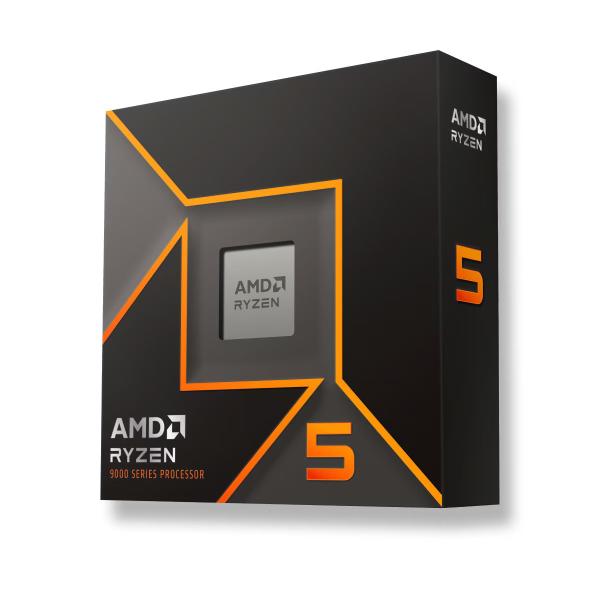 CPU AMD RYZEN 5 9600X,  6-core,  3.9GHz,  38MB cache,  65W,  AMD Radeon Graphics,  socket AM5,  BOX,  bez chladiče