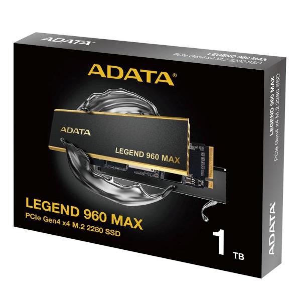 ADATA SSD 1TB LEGEND 960 MAX,  PCIe Gen4 x4,  M.2 2280,  (R:7400/  W:6000MB/ s)6