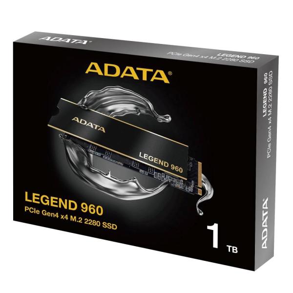 ADATA LEGEND 960/ 1TB/ SSD/ M.2 NVMe/ Čierna/ Heatsink/ 5R6