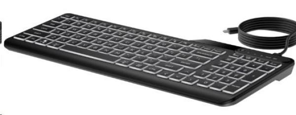 HP 400 Backlit Wired Keyboard - drátová podsvícená klávesnice CZ/ SK1