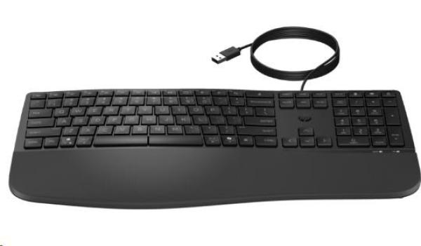 HP 480 Comfort Wired Keyboard - drátová ergonomická klávesnice CZ SK