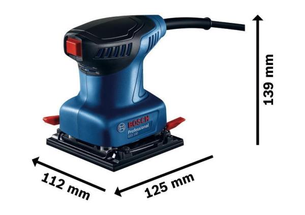 BOSCH GSS 140 A vibrační bruska, 220 W, 14000 ot min, pohodlné broušení pro efektivní výsledky1