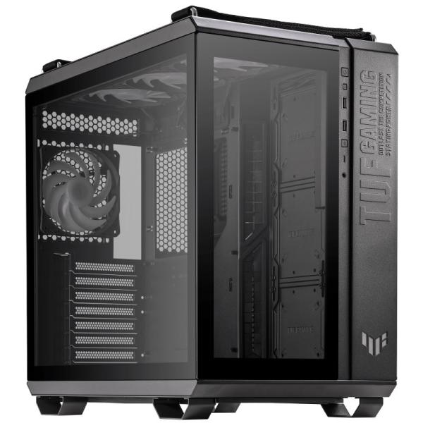 ASUS case TUF GAMING GT502 PLUS,  Mid Tower,  průhledná bočnice,  4x 120mm ARGB Fan,  černá