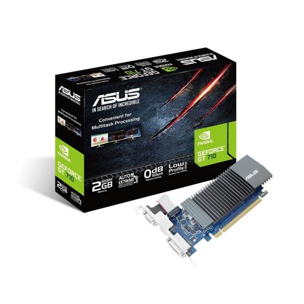 ASUS VGA NVIDIA GT710-SL-2GD5-BRK-EVO,  GT 710,  2GB GDDR5,  1xHDMI,  1xDVI,  1xVGA