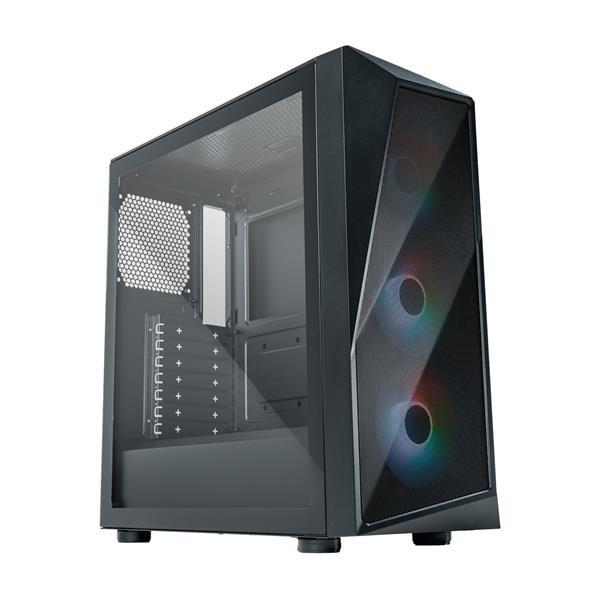 BAZAR - Cooler Master case CMP 520,  mini-ITX,  bez zdroje,  průhledná bočnice,  černá - Poškozený obal (Komplet)