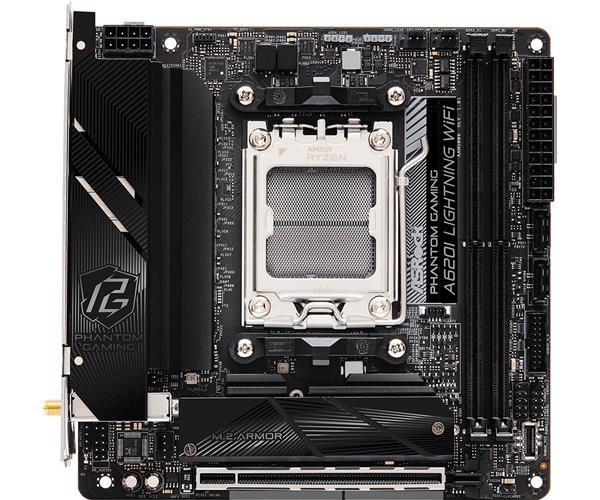 ASRock MB Sc AM5 A620I LIGHTNING WIFI, AMD A620, 2xDDR5, 1xHDMI, Mini-ITX2