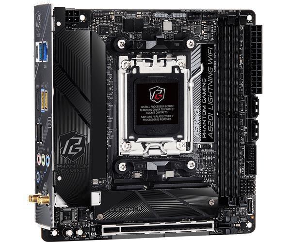 ASRock MB Sc AM5 A620I LIGHTNING WIFI, AMD A620, 2xDDR5, 1xHDMI, Mini-ITX4