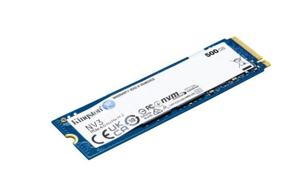Kingston SSD 500GB NV3, M.2 2280, NVMe PCIe Gen4x4, (R: 5000MB/s; W: 3000MB/s)1