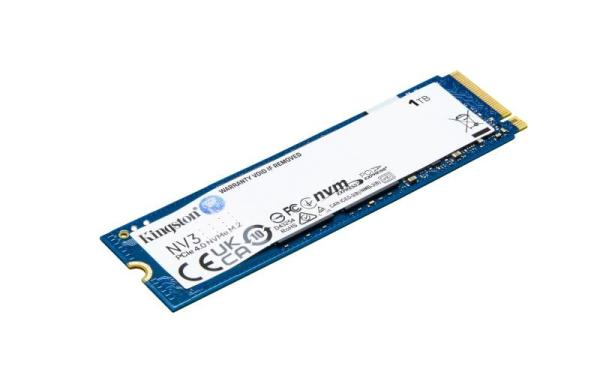 Kingston SSD 1TB NV3, M.2 2280, NVMe PCIe Gen4x4, (R: 6000MB/s; W: 4000MB/s)1