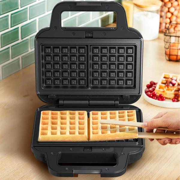 Tefal SW383D10 3v1 UltraCompact toustovač,  700 W,  vyměnitelné desky,  tousty,  vafle,  panini,  indikátor připravenosti4