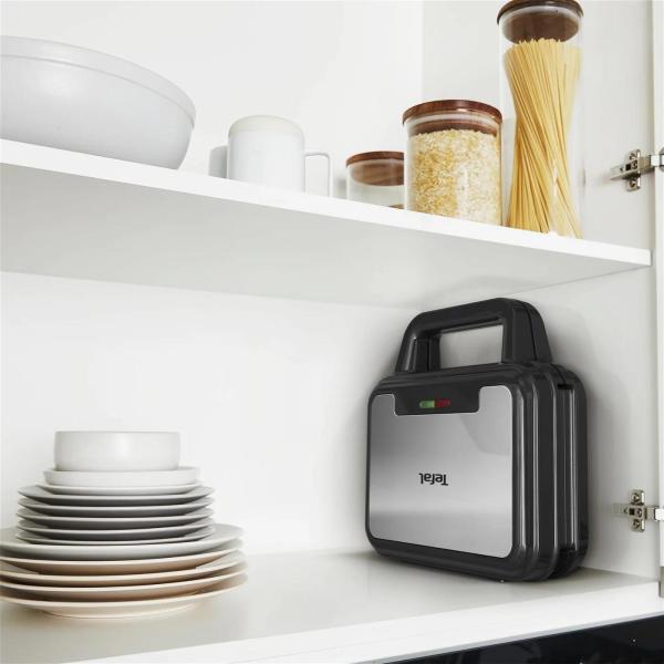 Tefal SW383D10 3v1 UltraCompact toustovač,  700 W,  vyměnitelné desky,  tousty,  vafle,  panini,  indikátor připravenosti8