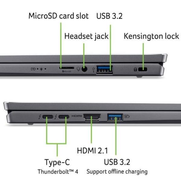 ACER NTB SWIFT GO 16 (SFG16-72-52KV), IntelCore Ultra 5 125U, 16GB, 512GB PM4 SSD, IntelArc, W11, Grey8