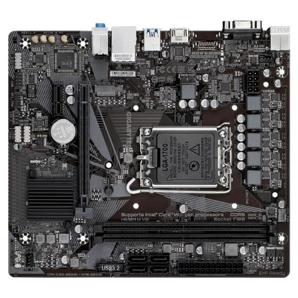 GIGABYTE MB Sc LGA1700 H610M H V2,  Intel H610,  2xDDR5,  1xHDMI,  1xVGA,  mATX3