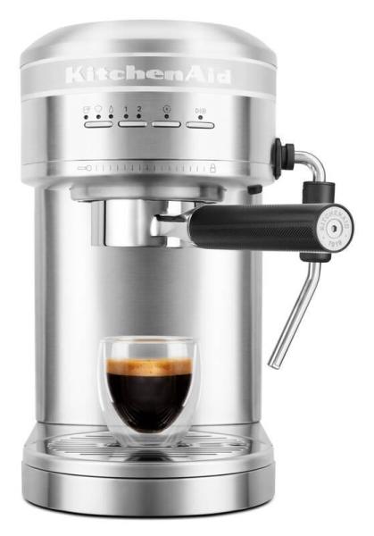 KitchenAid Artisan 5KES6503ESX kávovar pákové espresso, 1470 W, 15 bar, parní tryska, doubleshot, stříbrná3