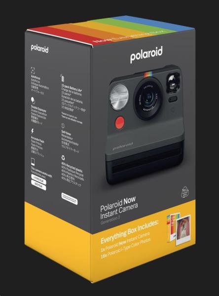 BAZAR - Polaroid Now Gen 2 E-box Black - Poškozený obal (Komplet)1