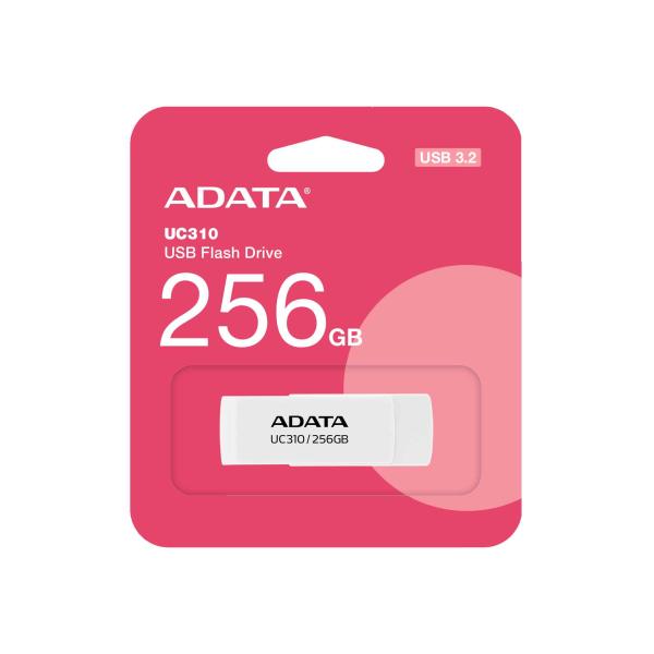 ADATA Flash Disk 256GB UC310, USB 3.2, bílá3