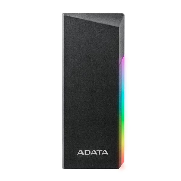 ADATA Externí box pro M.2 EC700G, USB-C 3.2 Gen 2, M.2 2230  2242  2280, RGB, černá