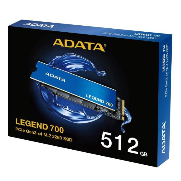 ADATA SSD 512GB LEGEND 700, PCIe Gen3 x4, M.2 2280, (R:2000 W:1600MB s)6