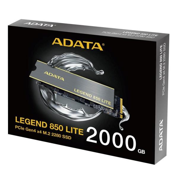 ADATA SSD 2TB LEGEND 850 LITE, PCIe Gen4 x4, M.2 2280, (R:5000 W:4200MB s)6