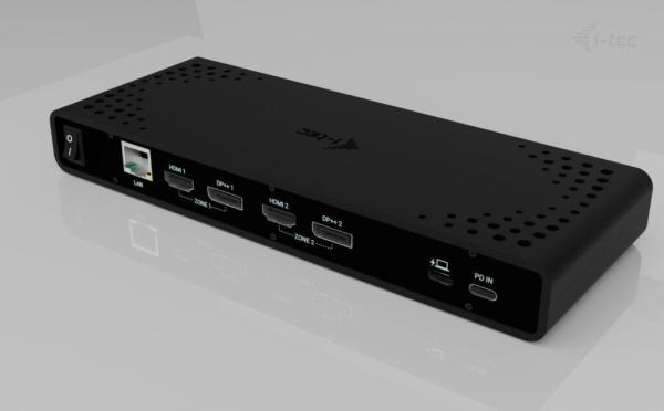 i-tec Universal Dual 4K Display Docking Station,  Power Delivery 85W + i-tec USB-C Charger 100W0