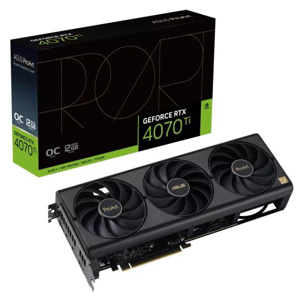 BAZAR - ASUS VGA NVIDIA GeForce RTX 4070 Ti PROART OC 12G,  12G GDDR6X,  3xDP,  1xHDMI - Po opravě (Bez příslušenství)