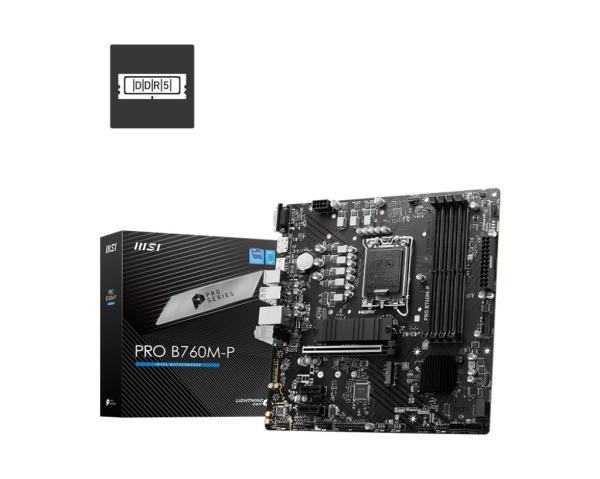 BAZAR - MSI MB Sc LGA1700 PRO B760M-P,  Intel B760,  4xDDR5,  1xDP,  1xHDMI,  1xVGA,  mATX - Po opravě (Bez příšlušenství)