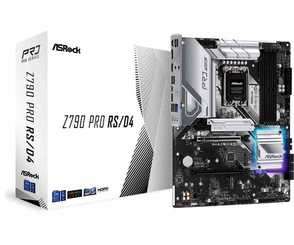 BAZAR - ASRock MB Sc LGA1700 Z790 PRO RS/D4, Intel Z790, 4xDDR4, 1xDP, 1xHDMI - Po opravě (Náhradní krabice)