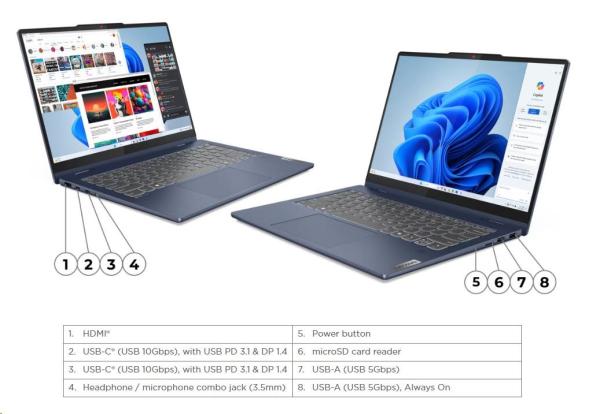 LENOVO NTB IdeaPad 5 2-in-1 14IRH9 - i5-13420H, 14" WUXGA OLED Touch, 16GB, 512SSD, HDMI, Int. Intel UHD, W11H, 2Y CC4