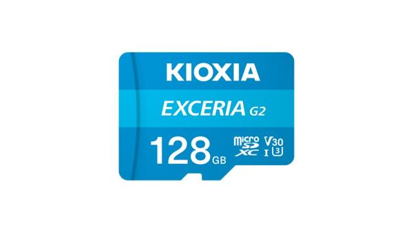 KIOXIA microSD Karta EXCERIA G2 128GB, UHS-I U3 V30, s Adaptérem