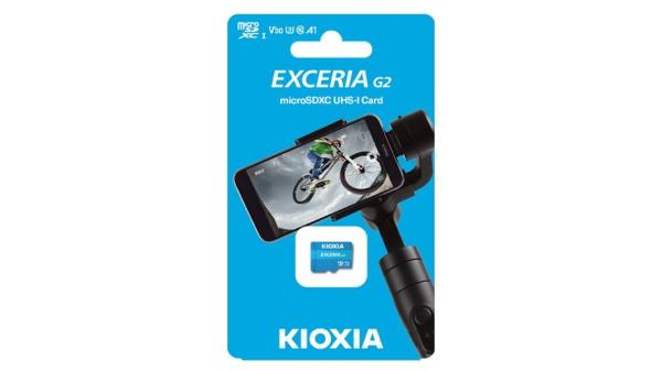 KIOXIA microSD Karta EXCERIA G2 128GB, UHS-I U3 V30, s Adaptérem1