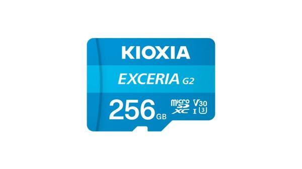 KIOXIA microSD Karta EXCERIA G2 256GB, UHS-I U3 V30, s Adaptérem