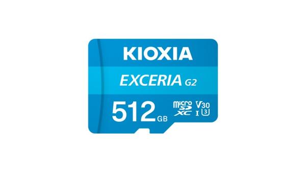 KIOXIA microSD Karta EXCERIA G2 512GB, UHS-I U3 V30, s Adaptérem