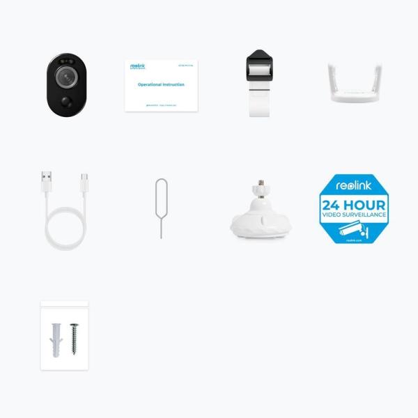 REOLINK bezpečnostní kamera Argus B330,  Argus 3 Pro,  2.4 GHz,  USB-C,  bílá5