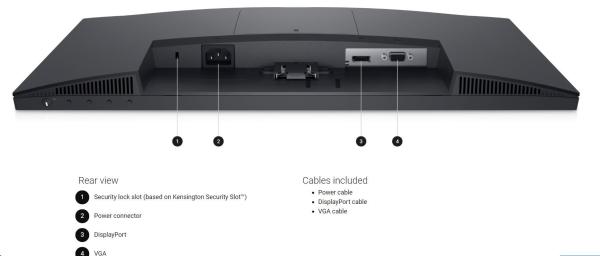 DELL LCD E2225H - 21"/ VA/ LED/ 1920x1080/ 16:9/ 75Hz/ 5ms/ 3000:1/ 250 cd/ m2/ DP/ VGA/ VESA/ 3YNBD (210-BNJM)4