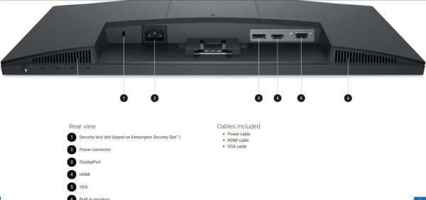 DELL LCD E2225HS - 21"/VA/LED/1920x1080/16:9/75Hz/5ms/3000:1/250 cd/m2/DP/VGA/HDMI/VESA/3YNBD (210-BNJT)4