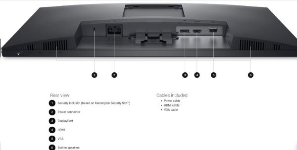 Dell E2425HS 23, 81" VA FHD 75Hz 5ms Black 3RNBD4