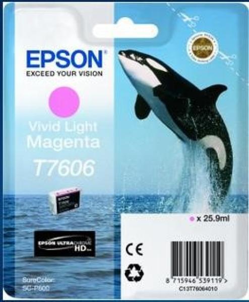 Atramentová tyčinka EPSON ULTRACHROME HD "Scythe" - Vivid Light Magenta - T7606 (25, 9 ml)