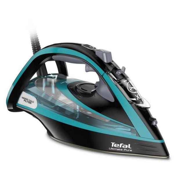 Tefal Ultimate Pure FV9844E0 napařovací žehlička,  3200 W,  funkce Anti Drip,  automatické vypínání,  tyrkysová