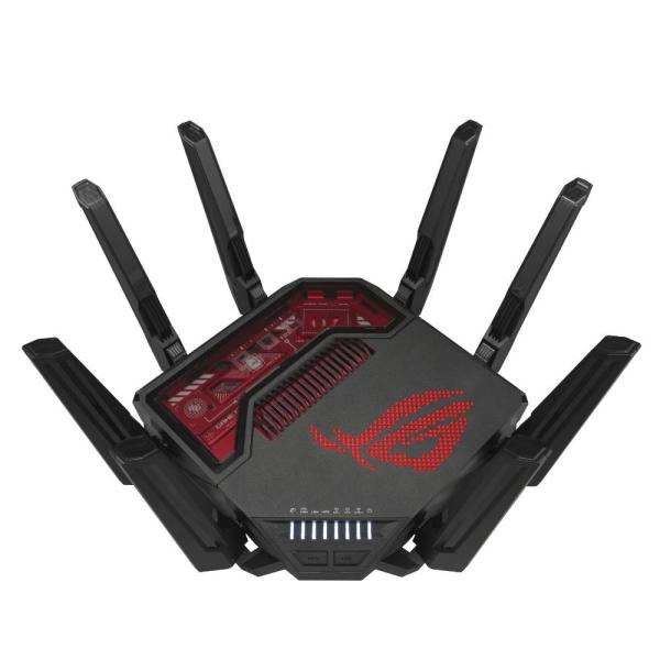 ASUS Herní Router ROG Rapture GT-BE19000,  3-pásmový WiFi7 Router,  2x WAN,  4x LAN,  AiMesh3