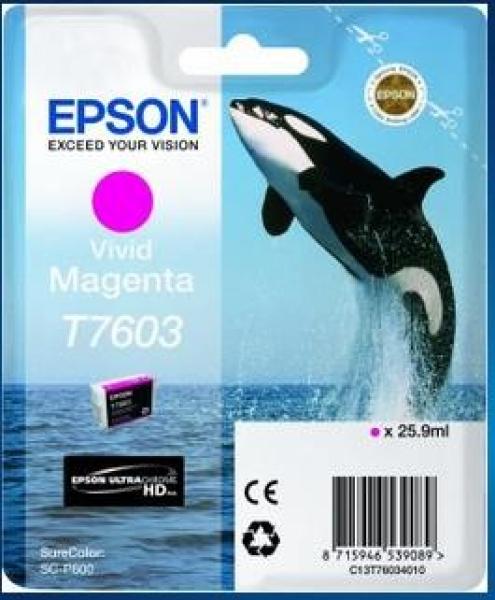 Atramentová tyčinka EPSON ULTRACHROME HD "Scythe" - Vivid Magenta - T7603 (25,9 ml)